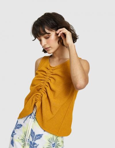Yune Ho Lili Ruched Front Top In