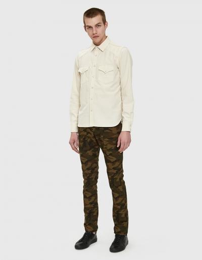 Rogue Territory Safari Trouser In Olive Camo Ripstop