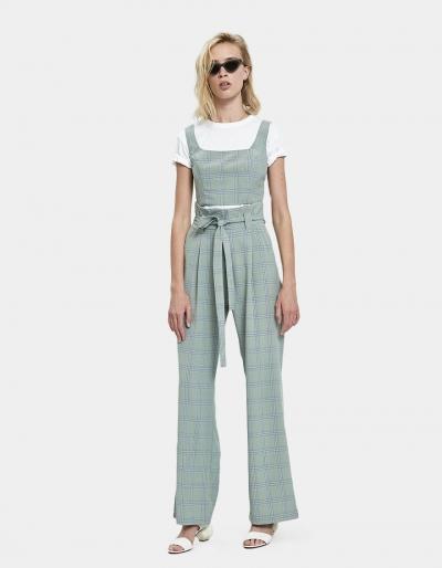 Stelen Cici Plaid Crop Top