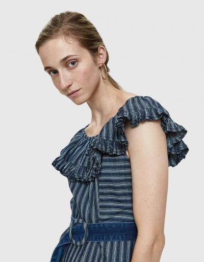 Farrow Lanza Ruffle Dress