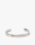 Cause And Effect Flat Silver Hammered Cuff
