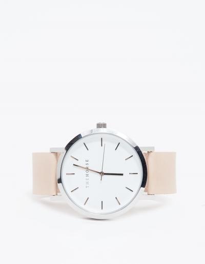 The Horse Silver/natural Band Watch