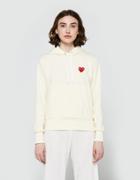 Comme Des Gar Ons Play Play Sweatshirt In Ivory