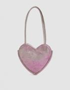 Maryam Nassir Zadeh Metallic Leather Heart Bag