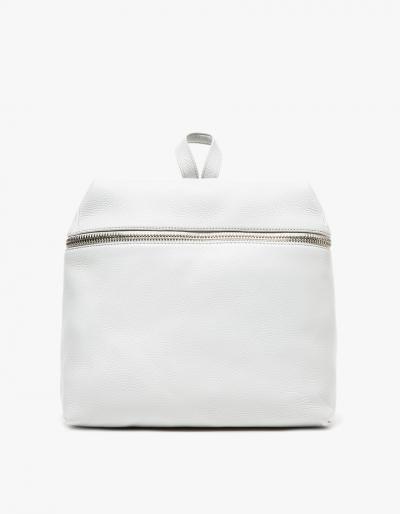Kara Leather Backpack In Grey