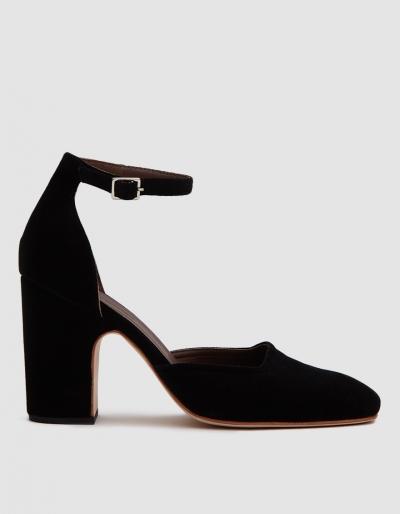 Rachel Comey Bali Closed Toe Mary Jane In Black Velvet