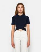 T By Alexander Wang Criss-cross Raglan Top
