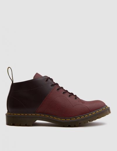 Dr. Martens Eg Church Monkey Boot In Oxblood Pebble