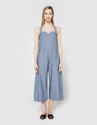 Toit Volant Edith Jumpsuit In Chambray