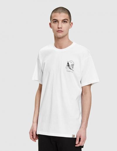 Carhartt Wip S/s Trust No One T-shirt In White / Black