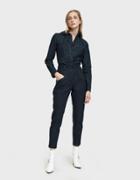 Colovos Highwaisted Silm Jean In Dark Blue