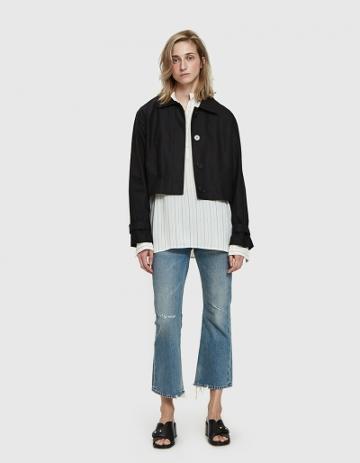 Amomento Cropped Twill Jacket