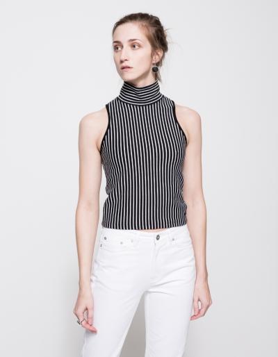 Rag And Bone Mod Tank In Black/white