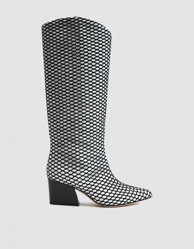 Tibi Logan Western Tall Boot In