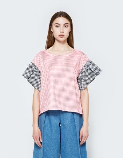 Eliza Faulkner The Raffi Top In Gingham
