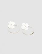 Annie Costello Brown Care Hoop Earrings