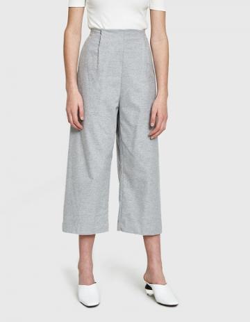 Kaarem Gripeweed Open Pleat Cropped Pocket Pant