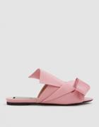 N 21 Flat Leather Bow Flat In Kiss
