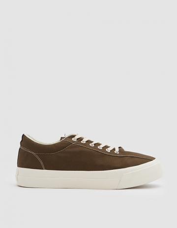 S.w.c. Dellow Canvas Sneakers In Khaki