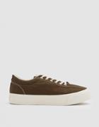 S.w.c. Dellow Canvas Sneakers In Khaki