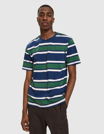 St Ssy Bold Stripe Jersey In Blue
