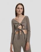 Maryam Nassir Zadeh Lois Knit Crop Top