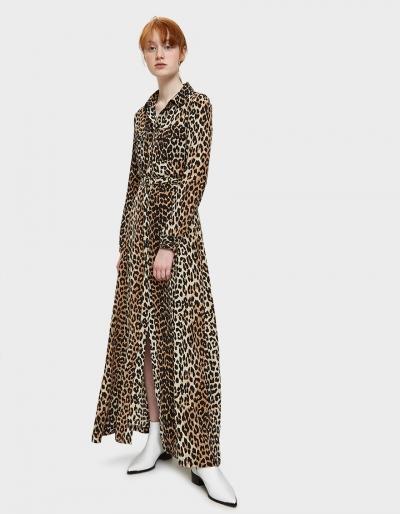 Ganni Fayette Silk Maxi Dress In