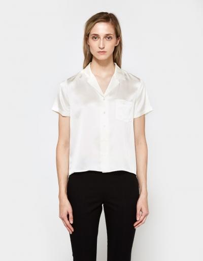 T By Alexander Wang S/s Button Thru Collared
