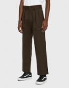 Paa Double Pleat Pant In Dark Brown