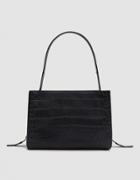 Little Liffner Small Shopper Bag In Black Croc