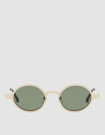 Komono Quin Sunglasses In White Gold
