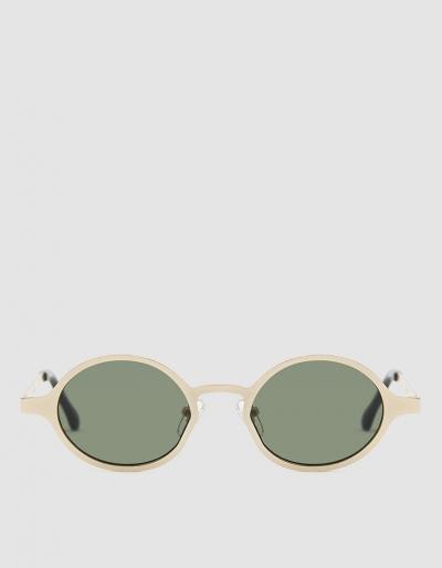 Komono Quin Sunglasses In White Gold