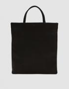 Baggu Mini Flat Pebbled Leather Tote Bag
