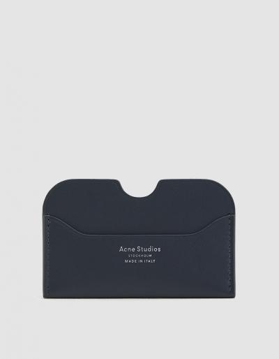Acne Studios Elmas Card Holder In Dark Blue