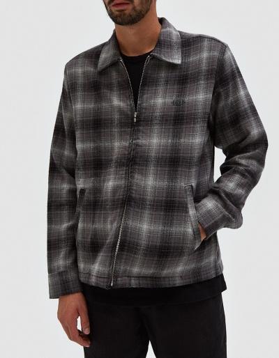 Obey Bristol Jacket In Charcoal