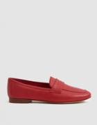 Mansur Gavriel Classic Leather Loafer In Flamma