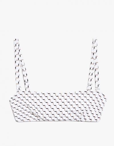 Asceno Wrap Bandeau In Portabella Arrow