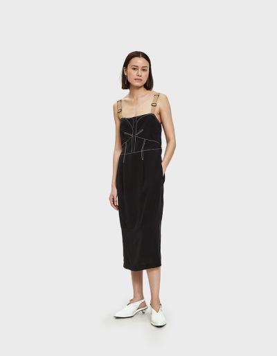 Colovos Bustier Dress In Black