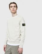 Stone Island Garment Dyed Fleece Sweatshirt In Plaster