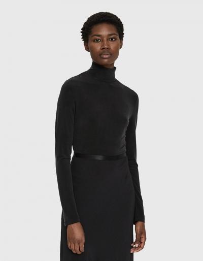 Need Spenser Mock Neck Top In Black