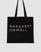 Margaret Howell Twill Logo Bag In Black