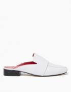 Dorateymur Filiskiye Mule In White Patent