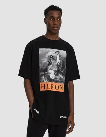 Heron Preston S/s B&w Herons T-shirt