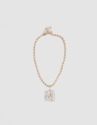 Maryam Nassir Zadeh Shell Cube Necklace
