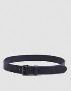 Caputo & Co. Roller Buckle Leather Belt In Black