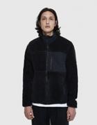 Penfield Mattawa Fleece Zip-up Jacket In Black