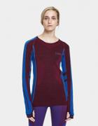 Lndr Colours Long-sleeve Tee In Burgundy