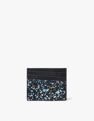 Maison Margiela Card Holder Pollock Effect In Black