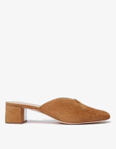 Loeffler Randall Lulu Mule In Camel/silver