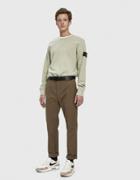 Stone Island Garment Dyed Crewneck Sweatshirt In Beige